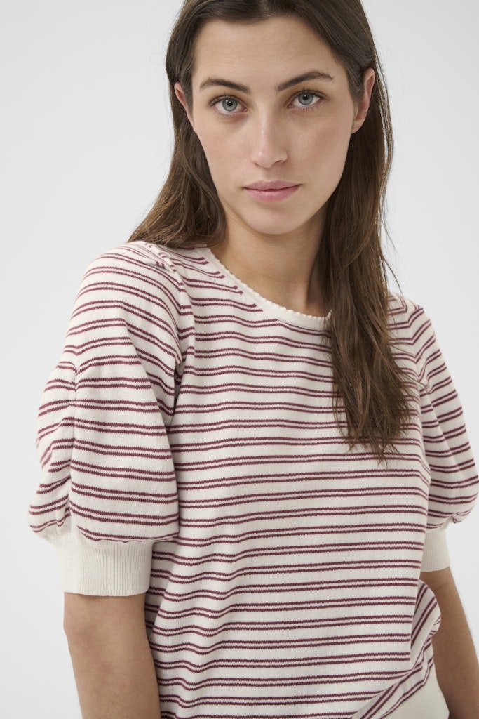 VaraianPW Pullover - Burnt Russet Stripe - RUTHERFORD & Co