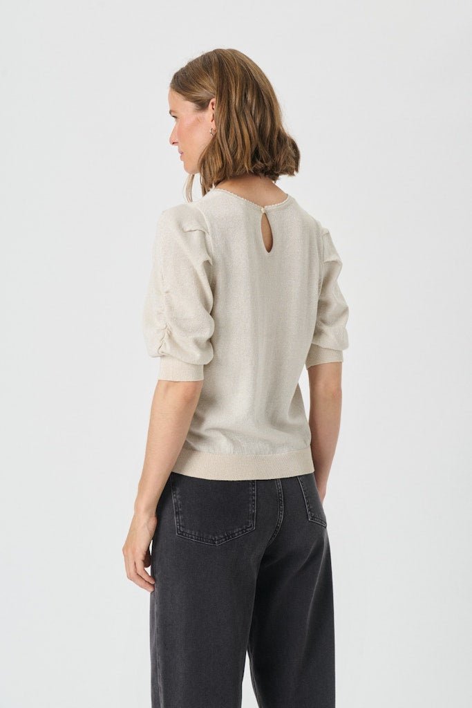 VaraiaPW Pu Pullover - Whitecap Gray With Lurex - RUTHERFORD & Co
