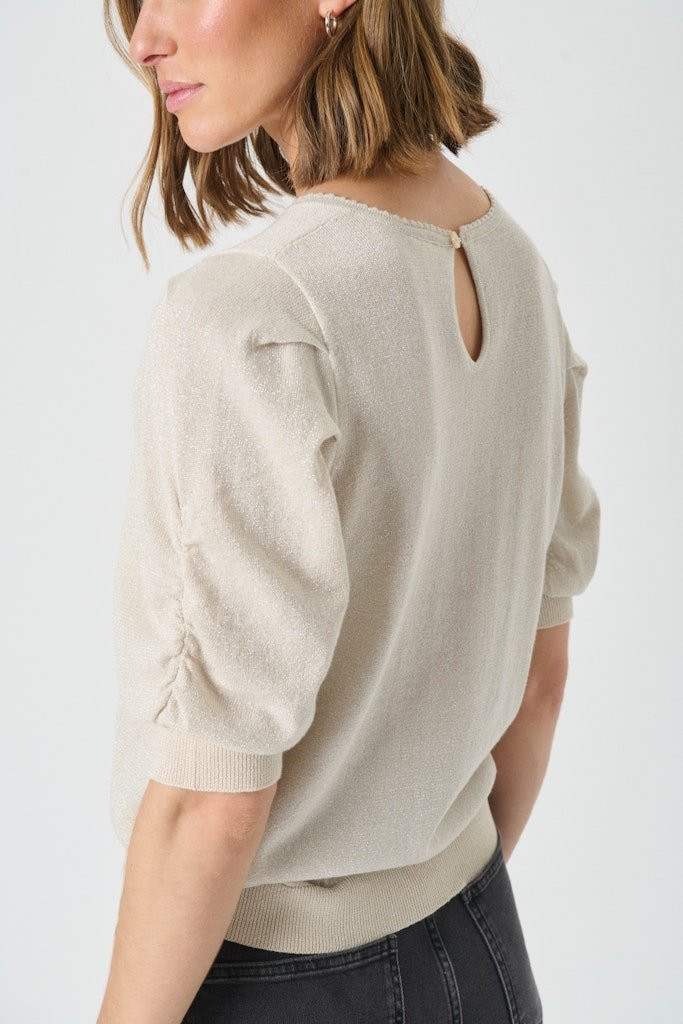 VaraiaPW Pu Pullover - Whitecap Gray With Lurex - RUTHERFORD & Co