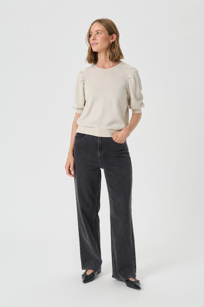VaraiaPW Pu Pullover - Whitecap Gray With Lurex - RUTHERFORD & Co