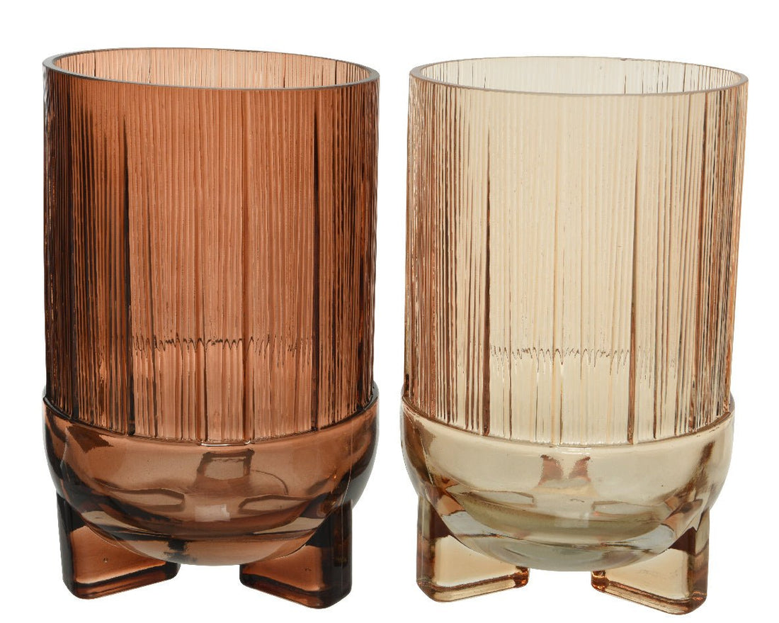 Vase glass shiny - Spray Colour - RUTHERFORD & Co