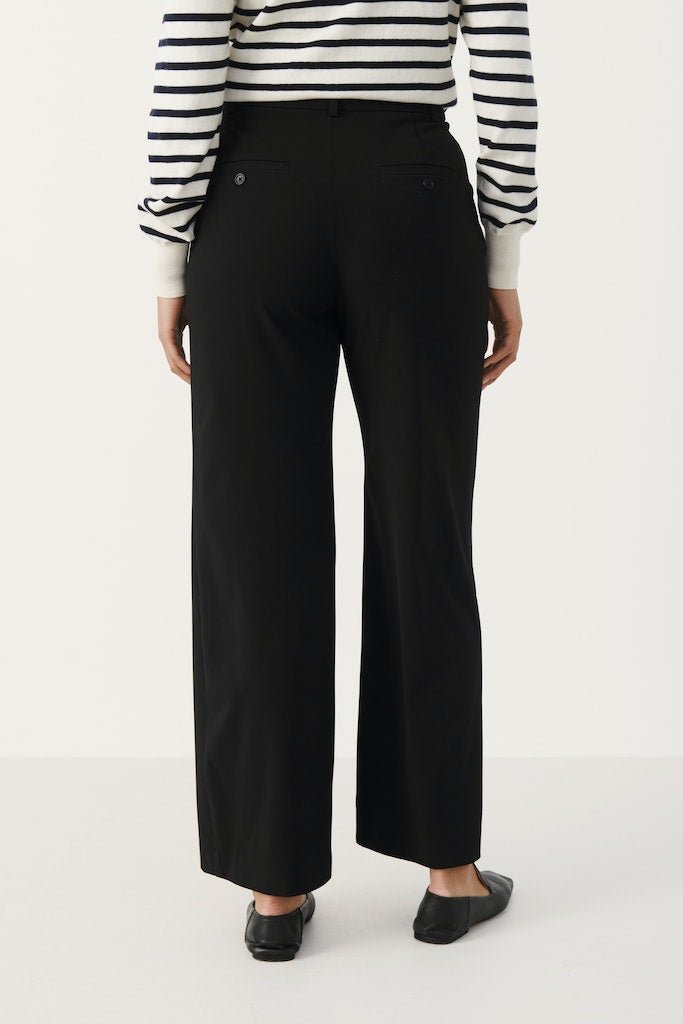 VeannaPW Pa Trousers - Black - RUTHERFORD & Co