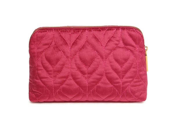 Velvet Make Up Bag/Fig - RUTHERFORD & Co
