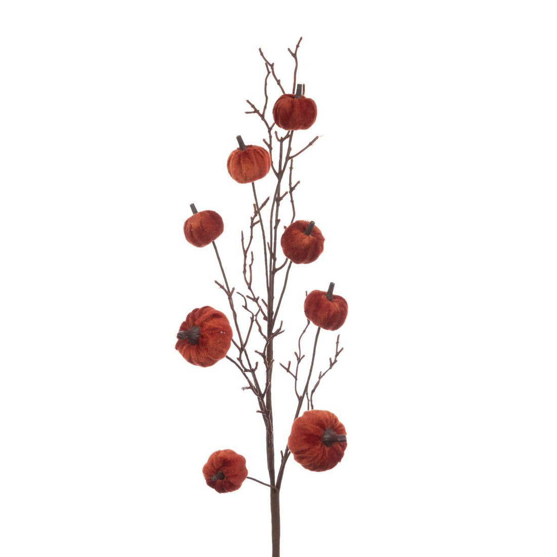 Velvet Pumpkin Spray 74cm – Rust - RUTHERFORD & Co