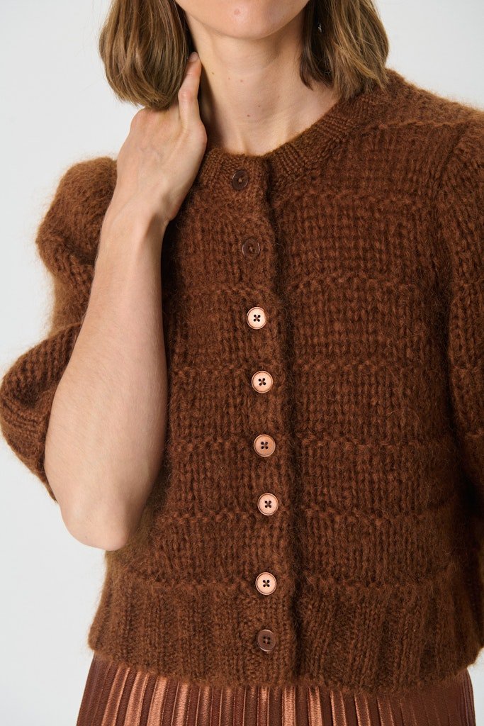 VernonaPW Ca Cardigan - Sorrel Horse - RUTHERFORD & Co