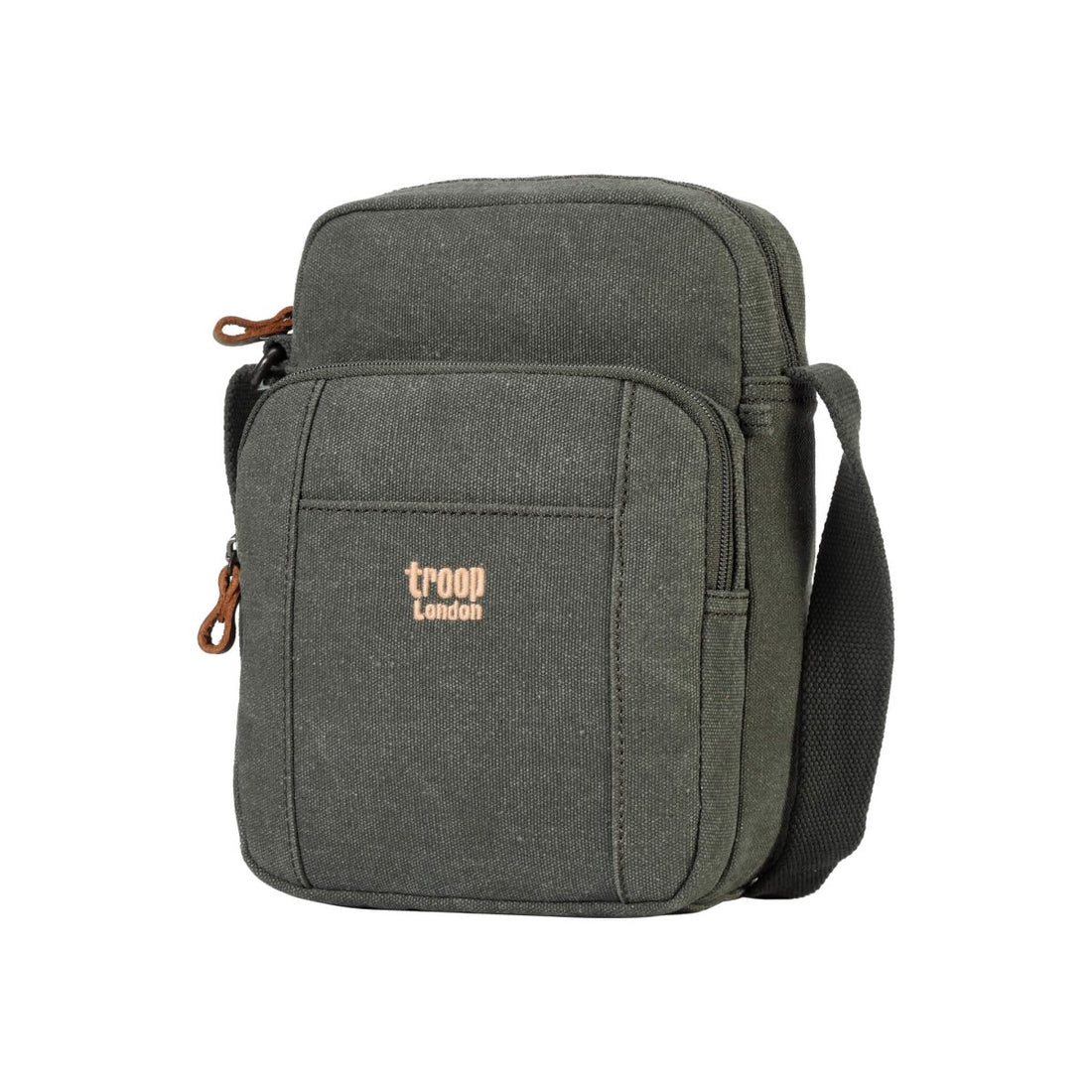 Vertical Canvas Crossbody Bag | TRP0370 Green - RUTHERFORD & Co
