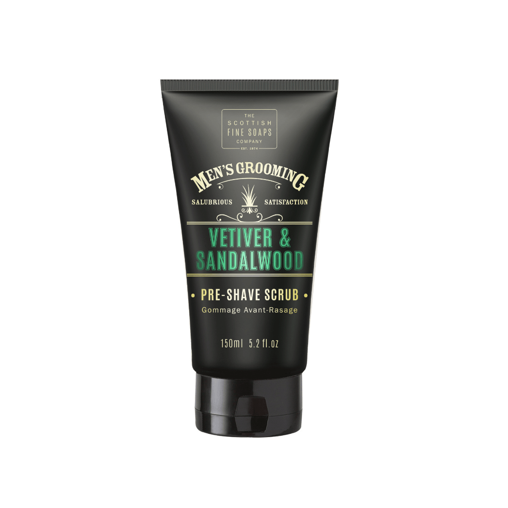 Vetiver & Sandalwood Pre Shave Scrub - RUTHERFORD & Co