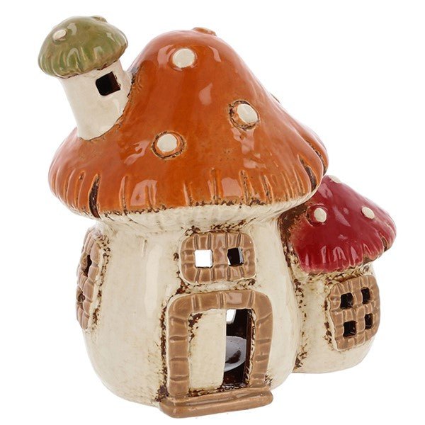 Village Pottery 2 Mushroom House Tealight - RUTHERFORD & Co