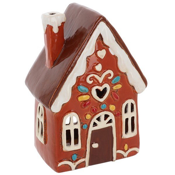 Village Pottery Gingerbread Tall House Tealight - RUTHERFORD & Co