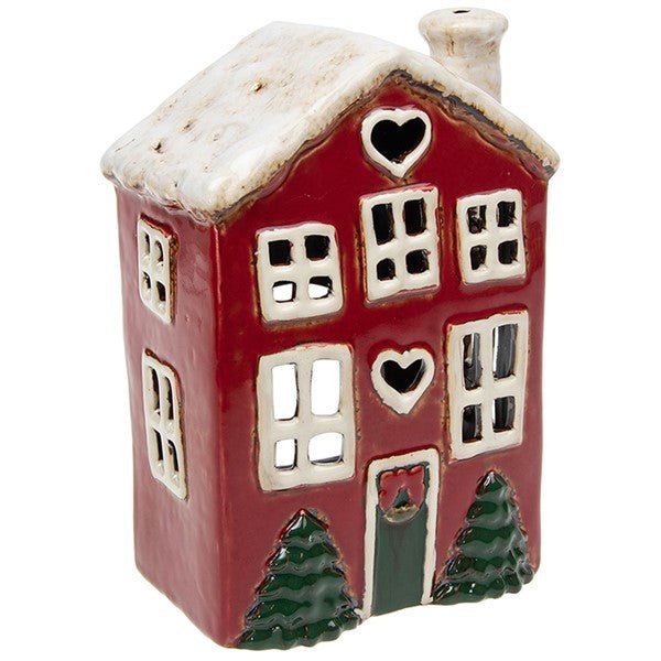 Village Pottery Xmas Heart House Tree - RUTHERFORD & Co