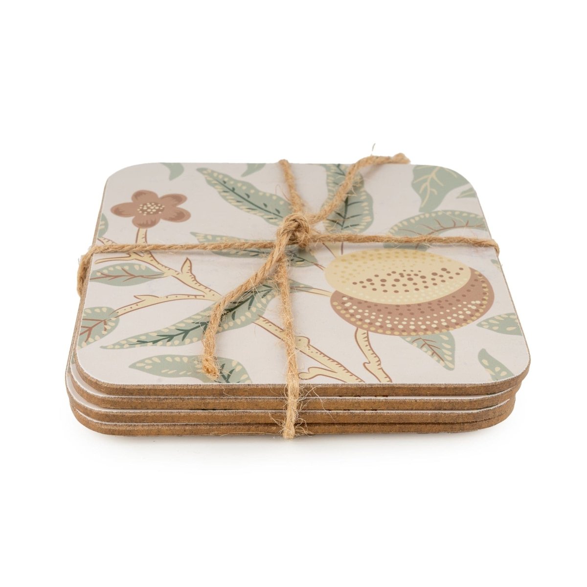 Vintage Fruits Wooden Coasters - Set of 4 - RUTHERFORD & Co