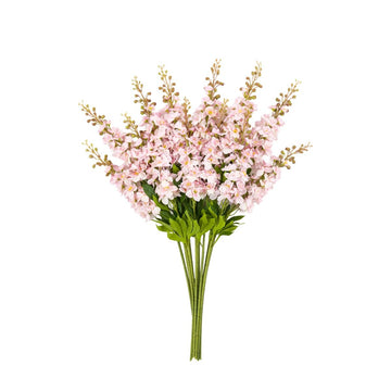 Vintage Hollyhock Floral Stem Tall Pink - RUTHERFORD & Co