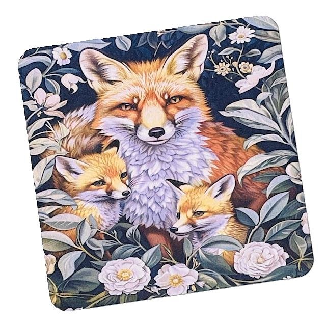 Vixen and Cubs MDF Coaster - RUTHERFORD & Co