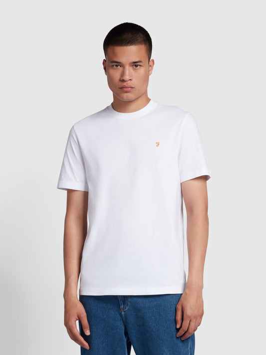 Danny Regular Fit Organic Cotton T-Shirt In White