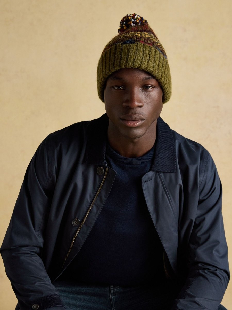 Walcott Green Bobble Hat - RUTHERFORD & Co