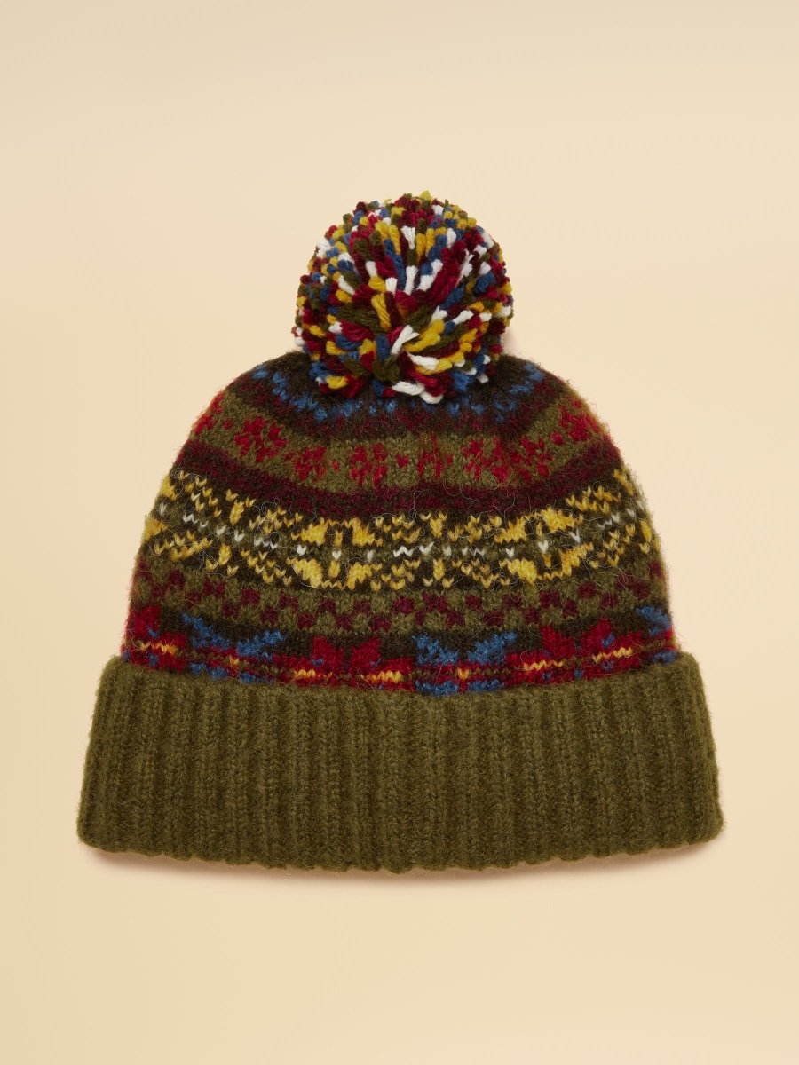 Walcott Green Bobble Hat - RUTHERFORD & Co