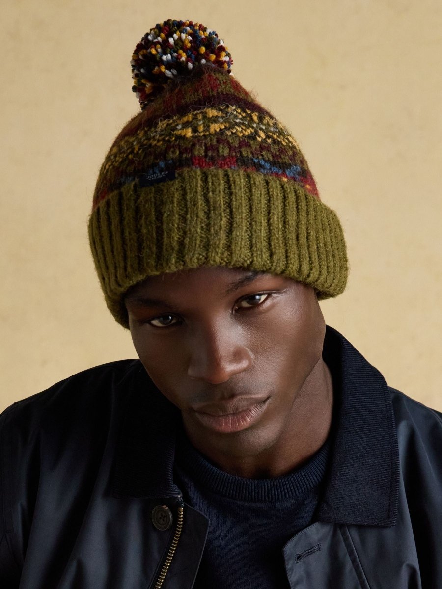 Walcott Green Bobble Hat - RUTHERFORD & Co