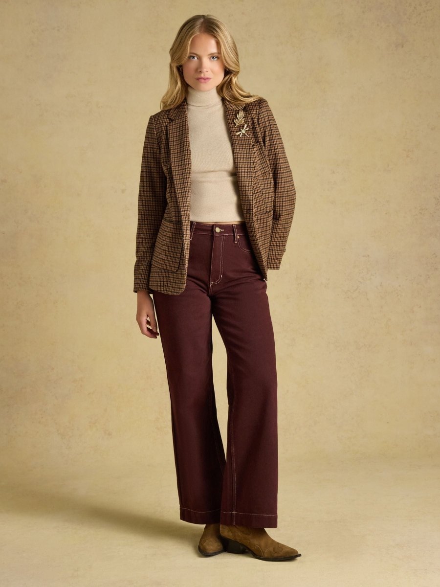 Warm Handle Ribbed Roll Neck Top - Oat Marl - RUTHERFORD & Co