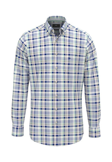 Washed Oxford Check, B.D., 1/1 Mint - RUTHERFORD & Co