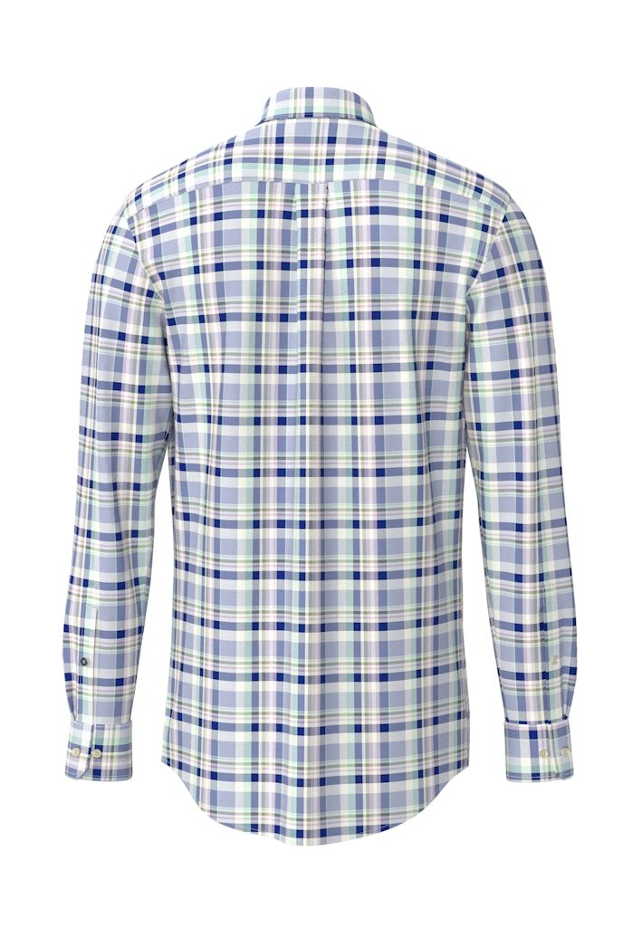Washed Oxford Check, B.D., 1/1 Mint - RUTHERFORD & Co
