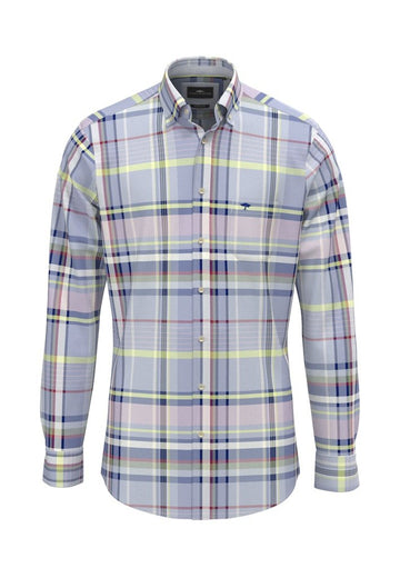 Washed Oxford Check, B.D. 1/1 New Breeze - RUTHERFORD & Co
