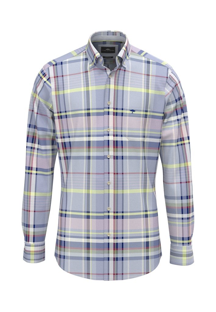 Washed Oxford Check, B.D. 1/1 New Breeze - RUTHERFORD & Co
