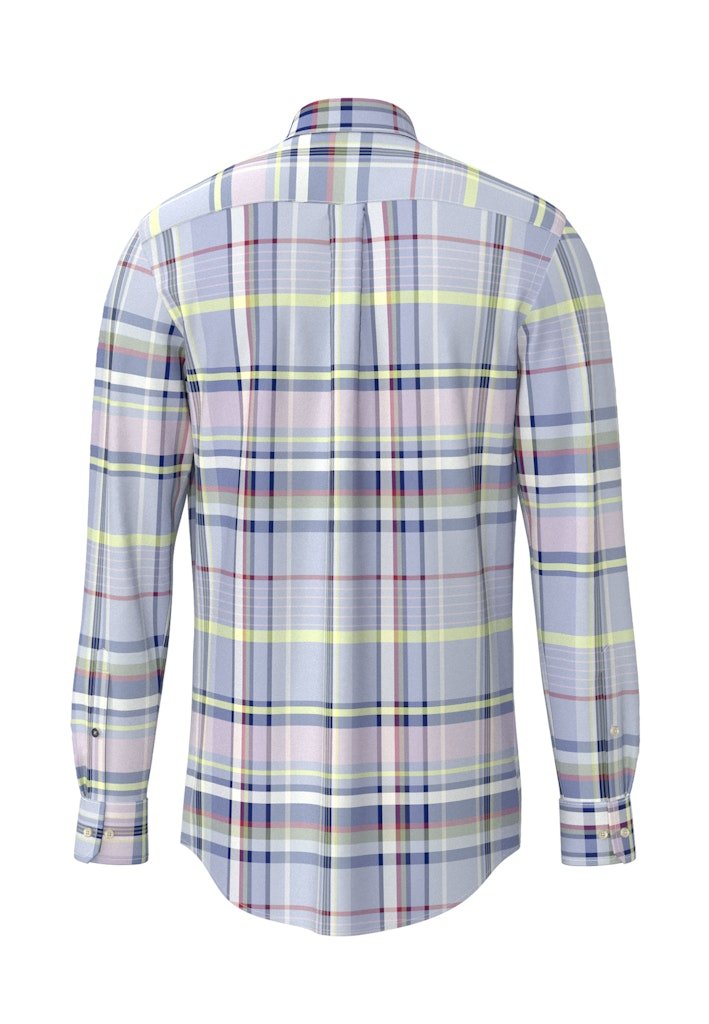 Washed Oxford Check, B.D. 1/1 New Breeze - RUTHERFORD & Co