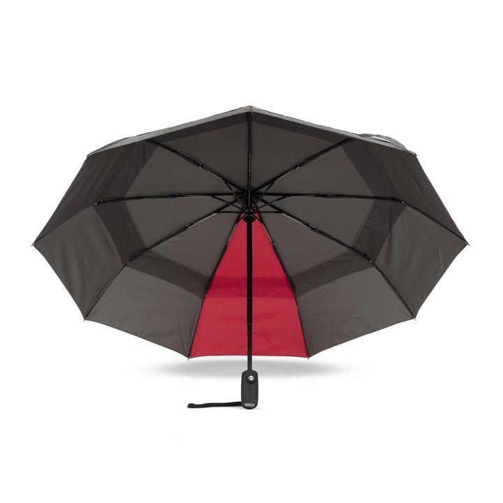 WATERLOO GRAPHITE / CRANBERRY RECYCLED NYLON - RUTHERFORD & Co