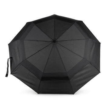 Waterloo Umbrella Medium Recycled Nylon - Black - RUTHERFORD & Co