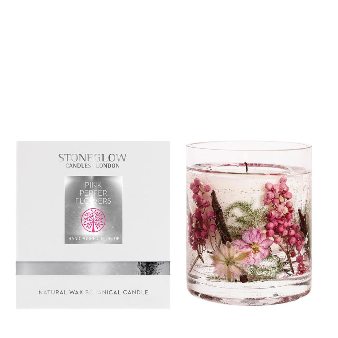 Wax Gel Candle Pink Pepper Flowers - RUTHERFORD & Co