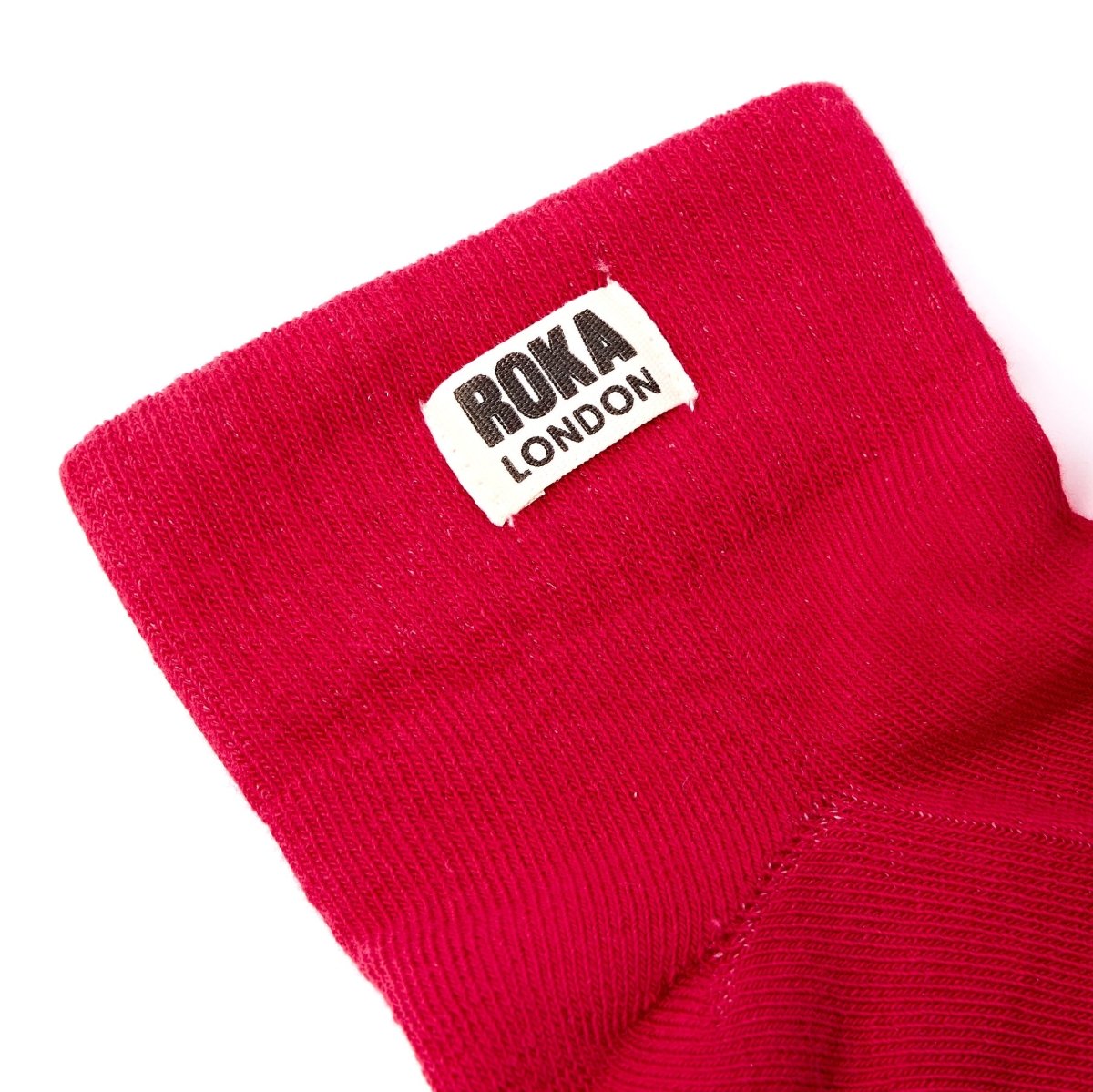 Wembley Ankle Socks for Women in Scarlet - RUTHERFORD & Co
