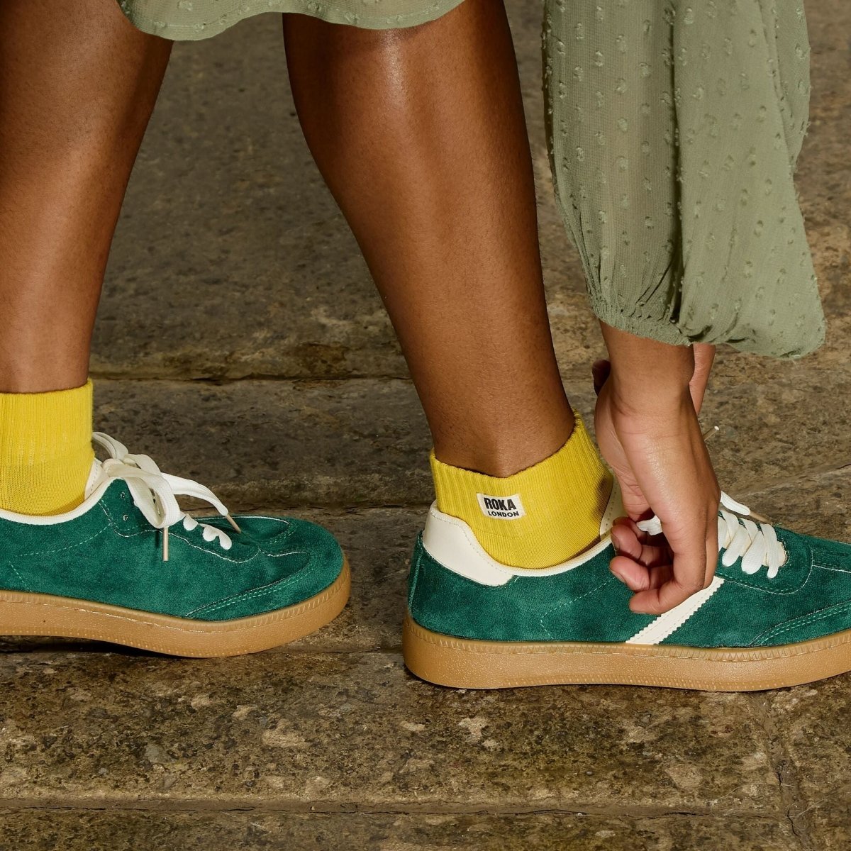 Wembley Ankle Socks for Women in Summer Yellow - RUTHERFORD & Co