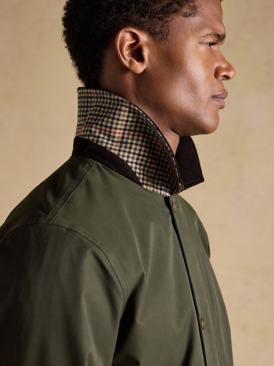 Westcott Khaki Green Waterproof Coat - RUTHERFORD & Co