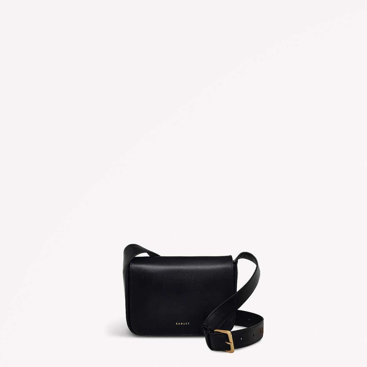 Westwell Lane Leather Small Flapover Crossbody Bag In Black - RUTHERFORD & Co