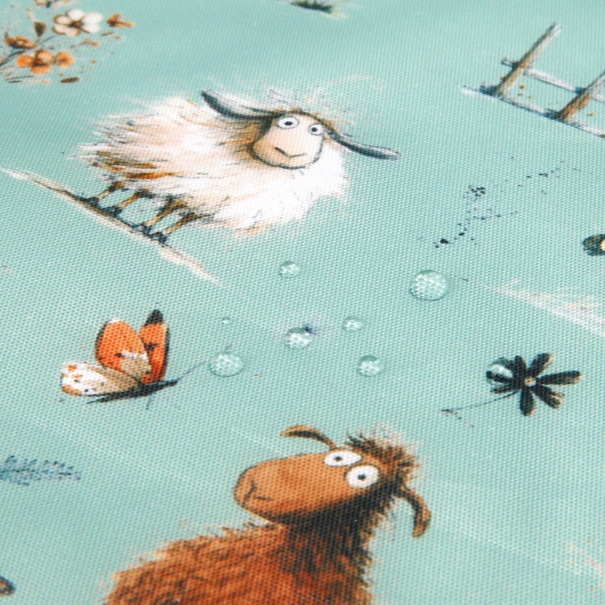 Whimsy Sheep Green - RUTHERFORD & Co