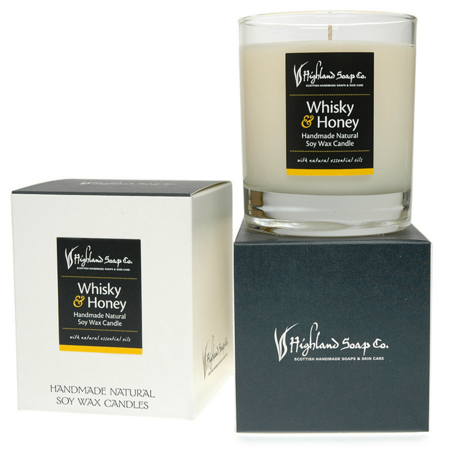Whisky & Honey Soya Wax Candle - 30cl - RUTHERFORD & Co