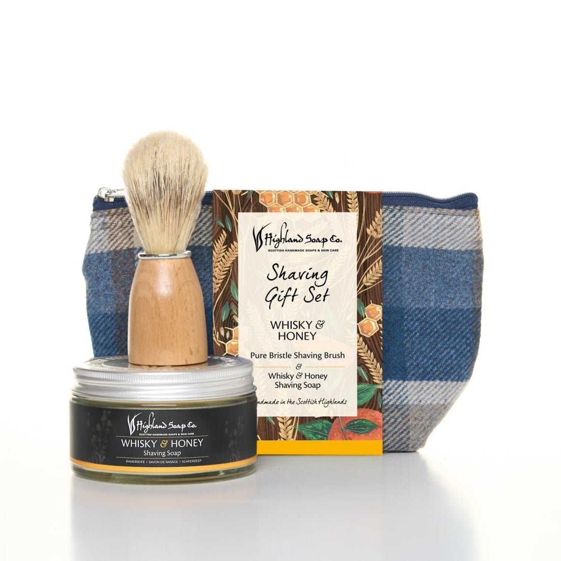 Whisky & Honey Wash Bag & Shaving Set - RUTHERFORD & Co