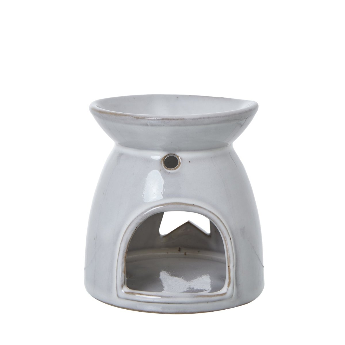 White Ceramic Star Cut-Out Wax Melt Tealight Holder - RUTHERFORD & Co
