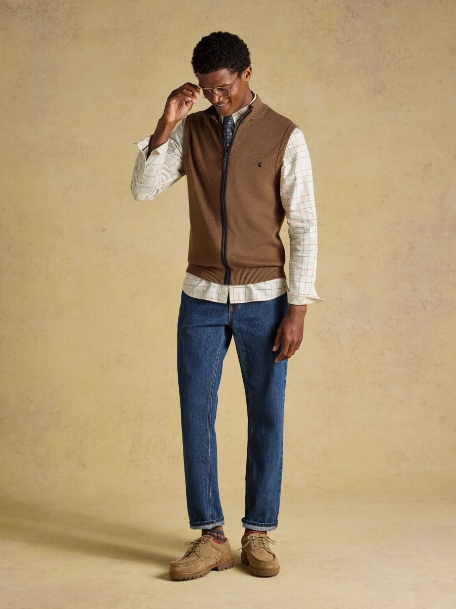 White Checked Classic Fit Cotton Oxford Shirt - RUTHERFORD & Co