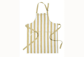 Wide stripe apron honeydew - RUTHERFORD & Co