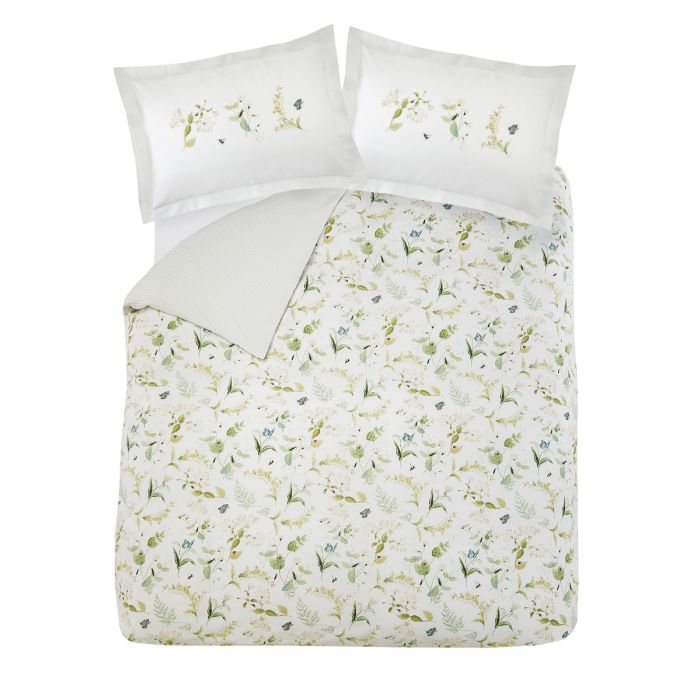Wild Floral Green Bedding Duvet Set - RUTHERFORD & Co