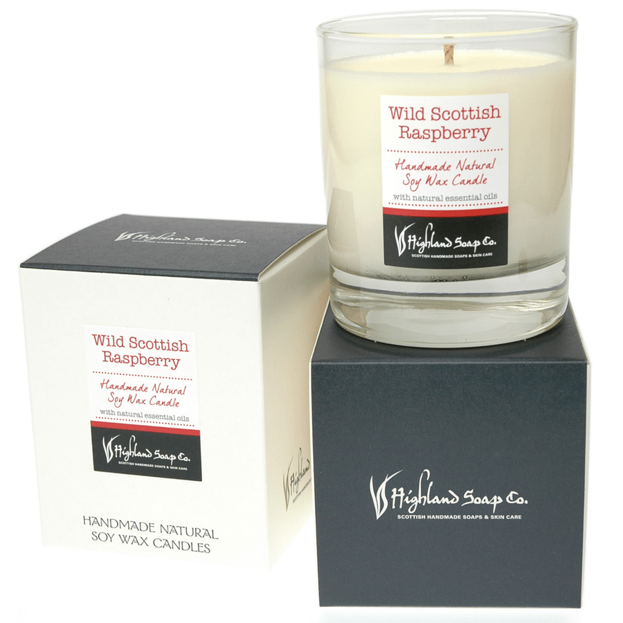 Wild Scottish Raspberry Soya Wax Candle - RUTHERFORD & Co