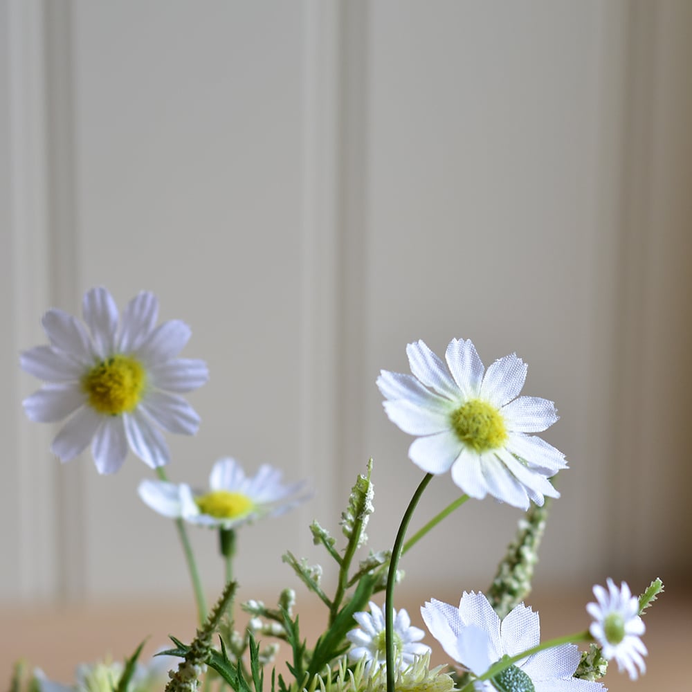 Wildflowers in Pot White - RUTHERFORD & Co