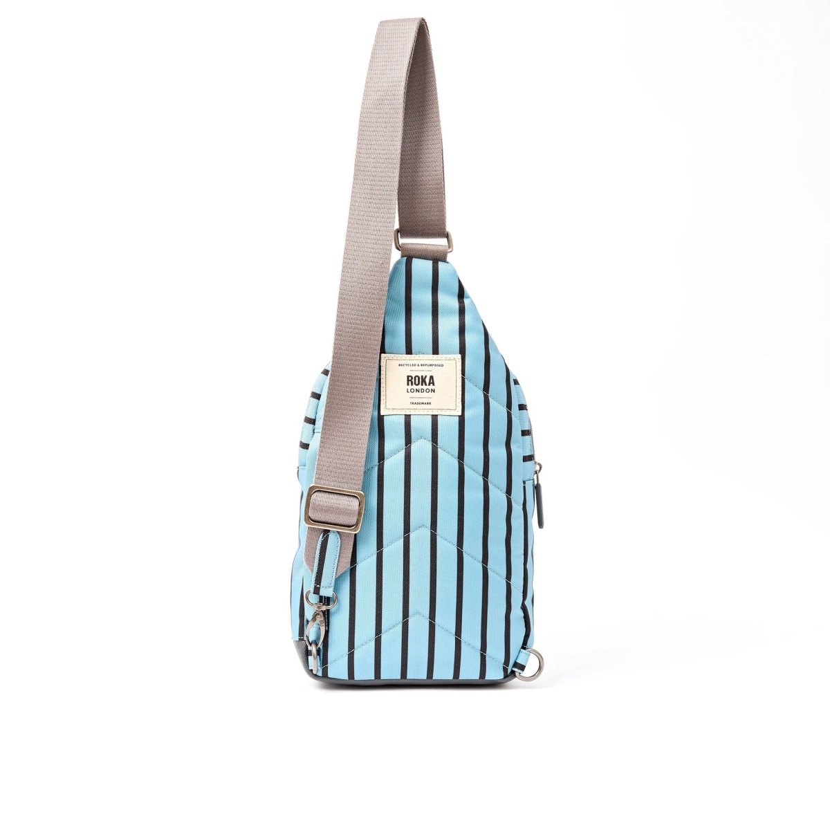 Willesden Sling Bag in Blue Stripe - RUTHERFORD & Co