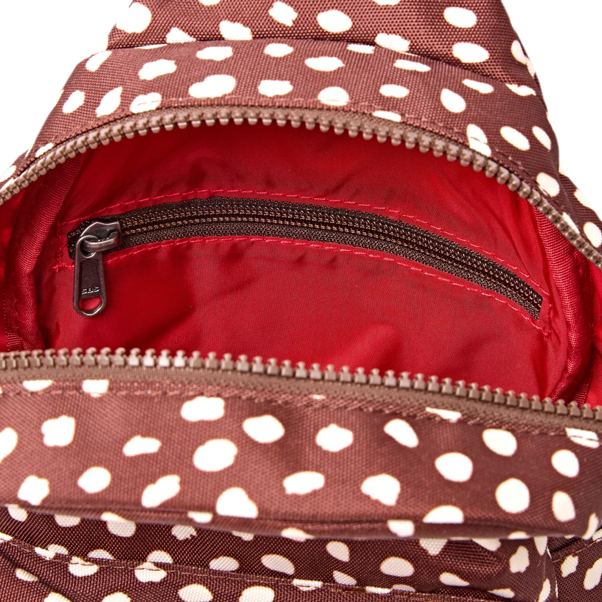 Willesden Sling Bag in Brown Dot - Large - RUTHERFORD & Co