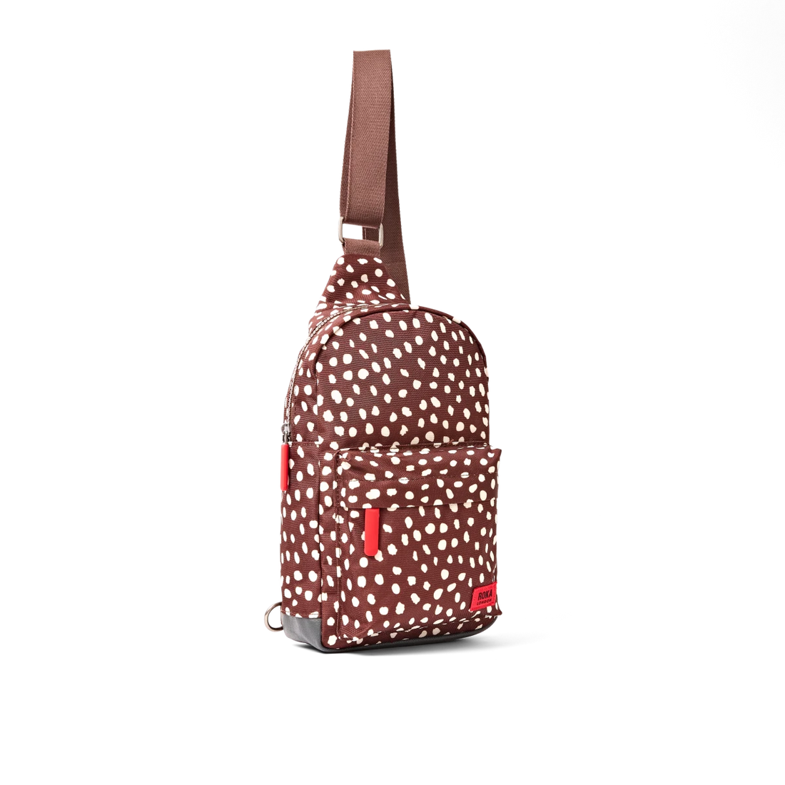 Willesden Sling Bag in Brown Dot - Large - RUTHERFORD & Co