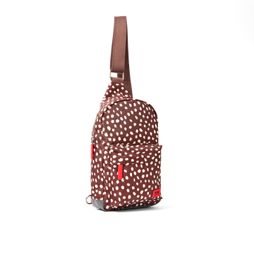 Willesden Sling Bag in Brown Dot - Large - RUTHERFORD & Co