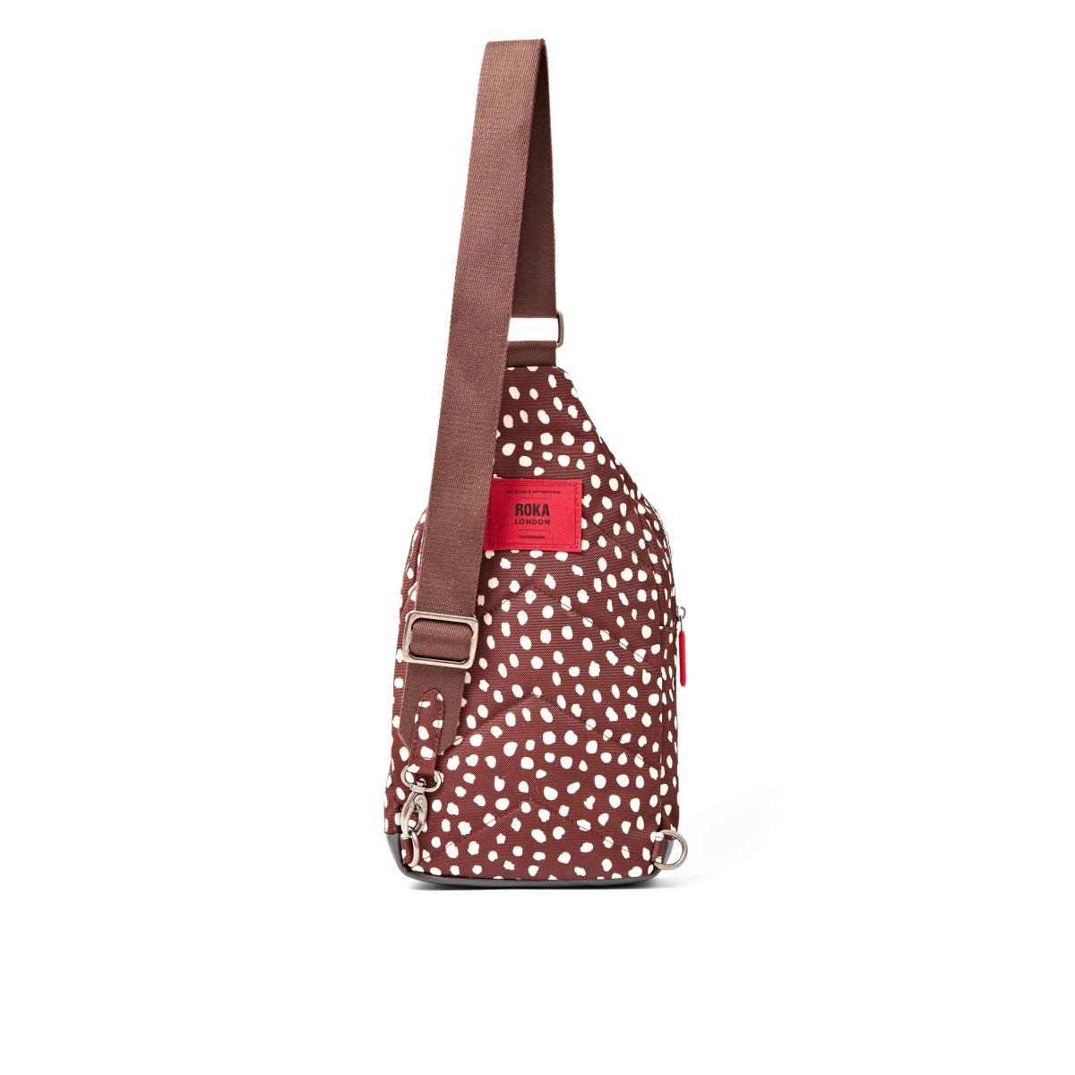 Willesden Sling Bag in Brown Dot - Large - RUTHERFORD & Co