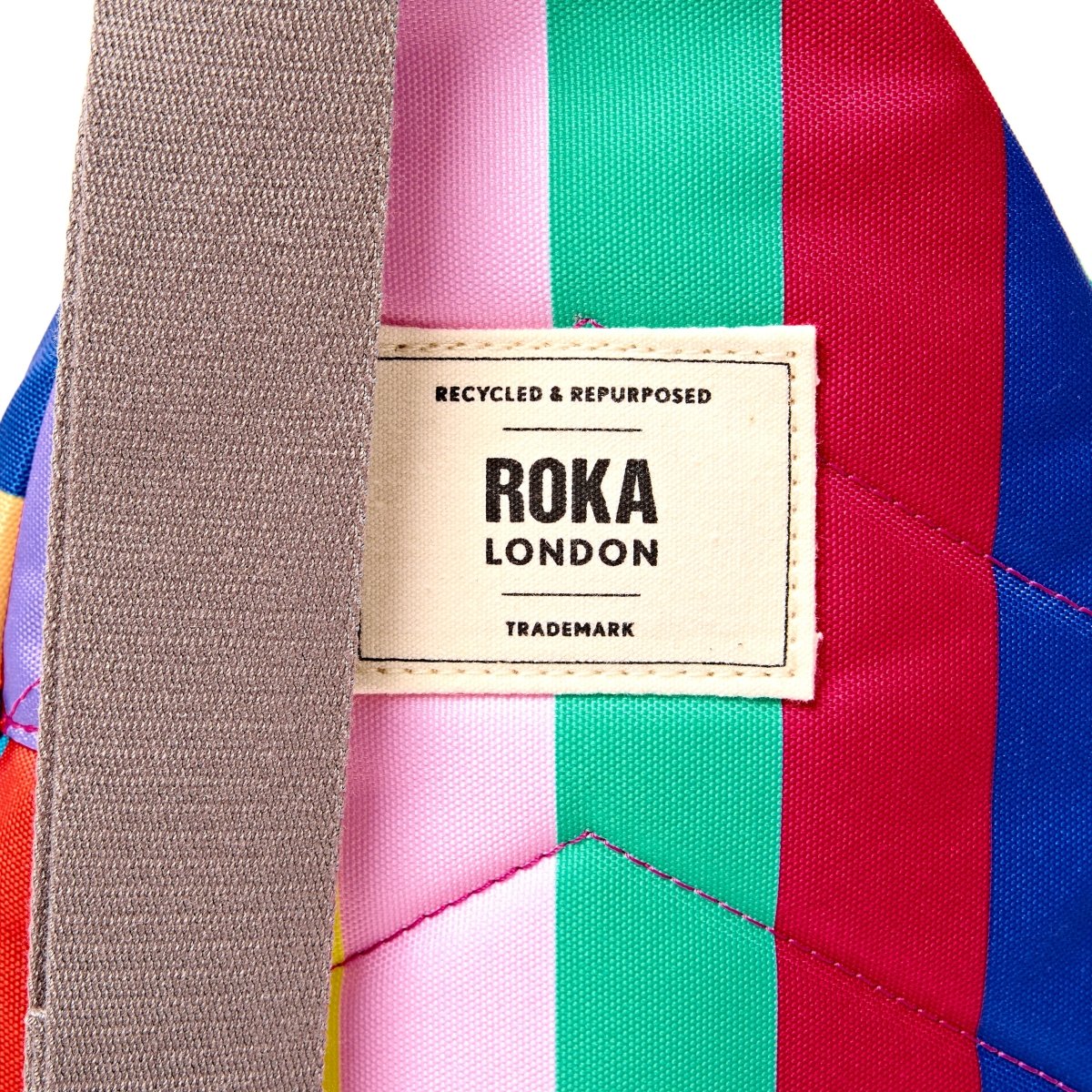Willesden Sling Bag in Wide Multi Stripe - RUTHERFORD & Co
