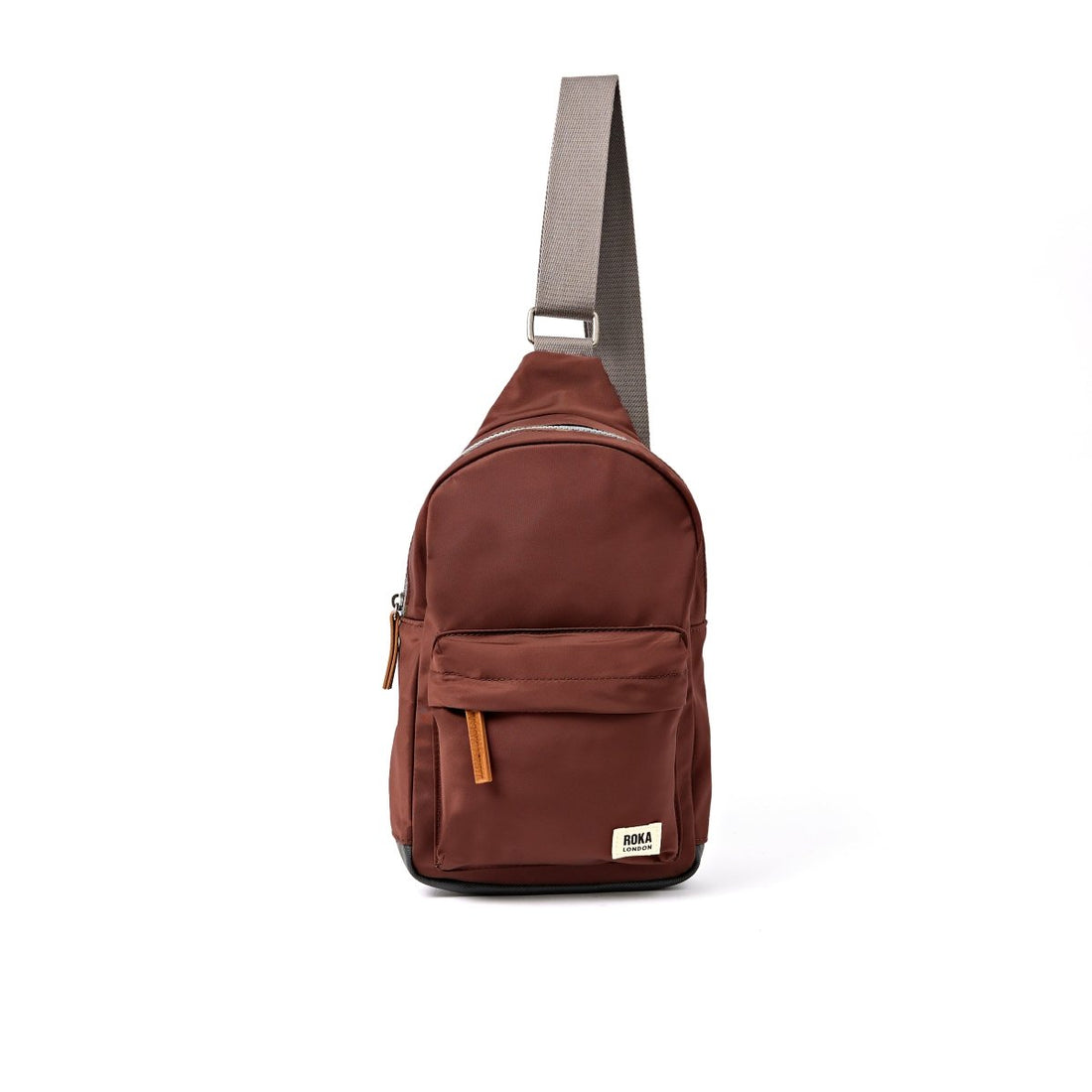 Willesden Sling Bag Large Recycled Nylon Ripstop - Rocky Road - RUTHERFORD & Co